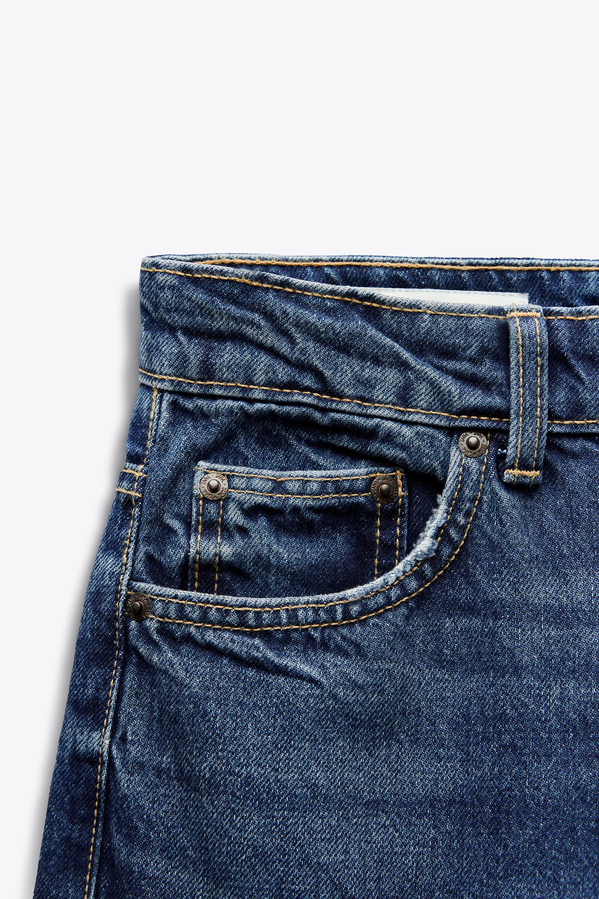 HIGH-WAISTED TRF MOM FIT JEANS